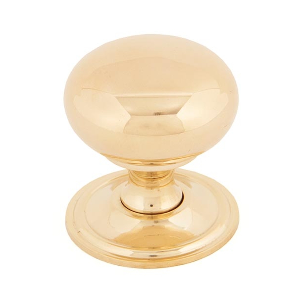 83877  38mm  Polished Brass  From The Anvil Mushroom Cabinet Knob