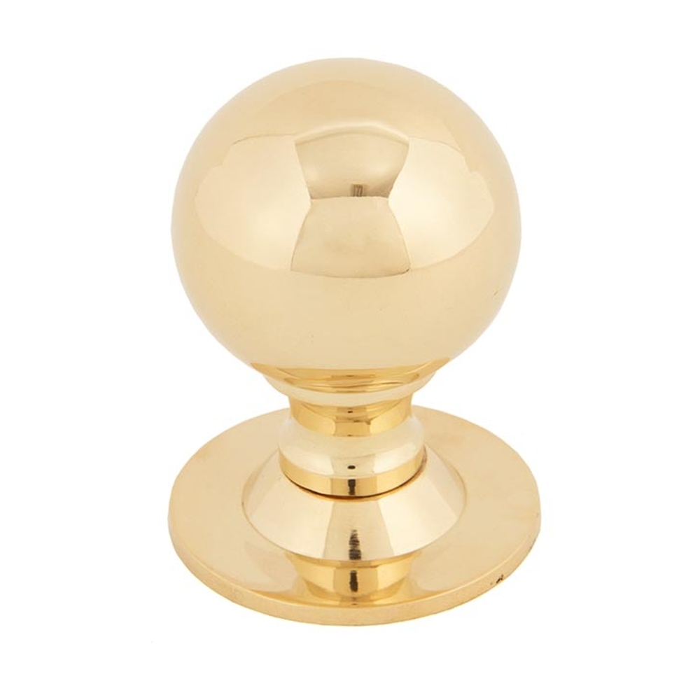 83881  39mm  Polished Brass  From The Anvil Ball Cabinet Knob