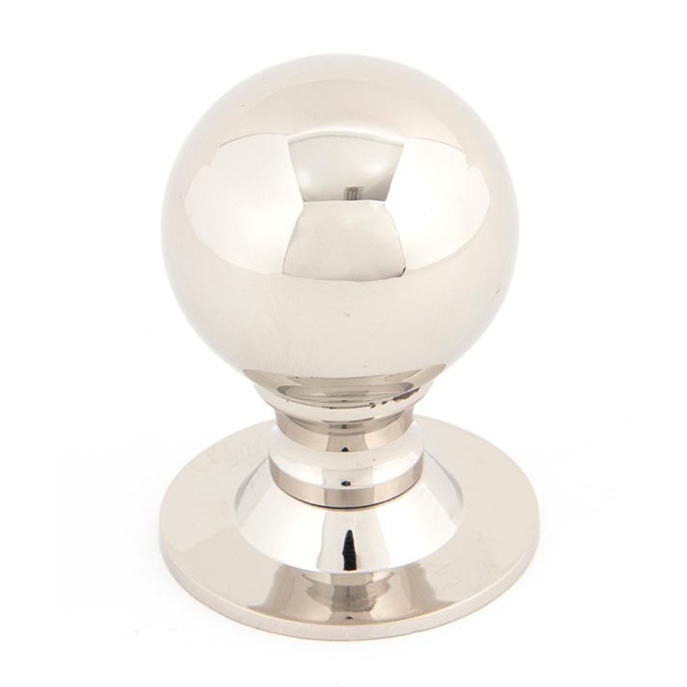 83882  39mm  Polished Nickel  From The Anvil Ball Cabinet Knob