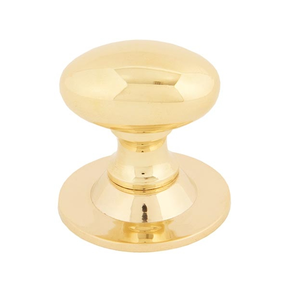 83885  33 x 22mm  Polished Brass  From The Anvil Oval Cabinet Knob