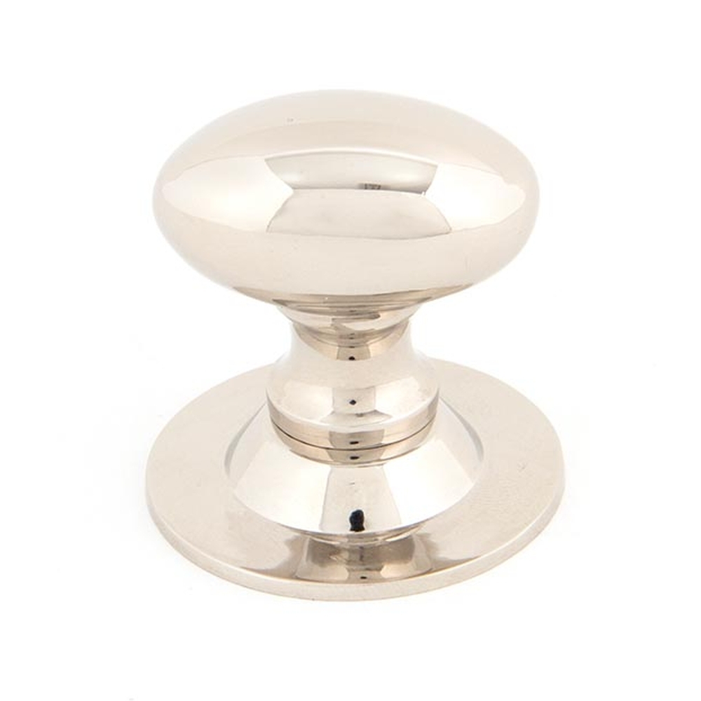 83886  33 x 22mm  Polished Nickel  From The Anvil Oval Cabinet Knob