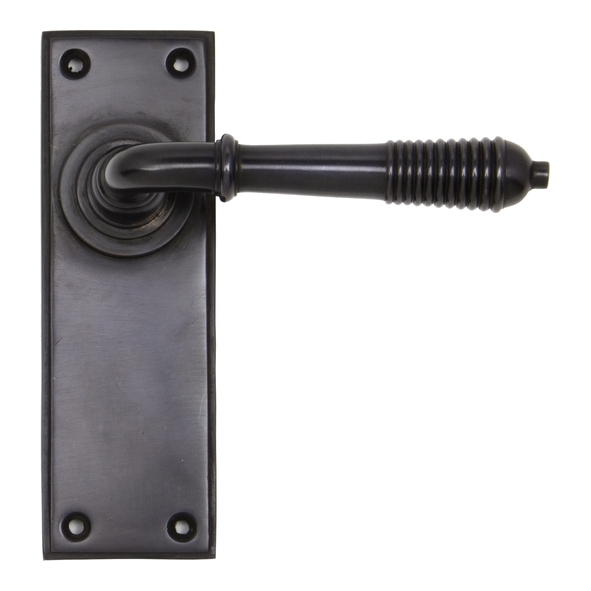 83954 • 152 x 50 x 8mm • Aged Bronze • From The Anvil Reeded Lever Latch Set