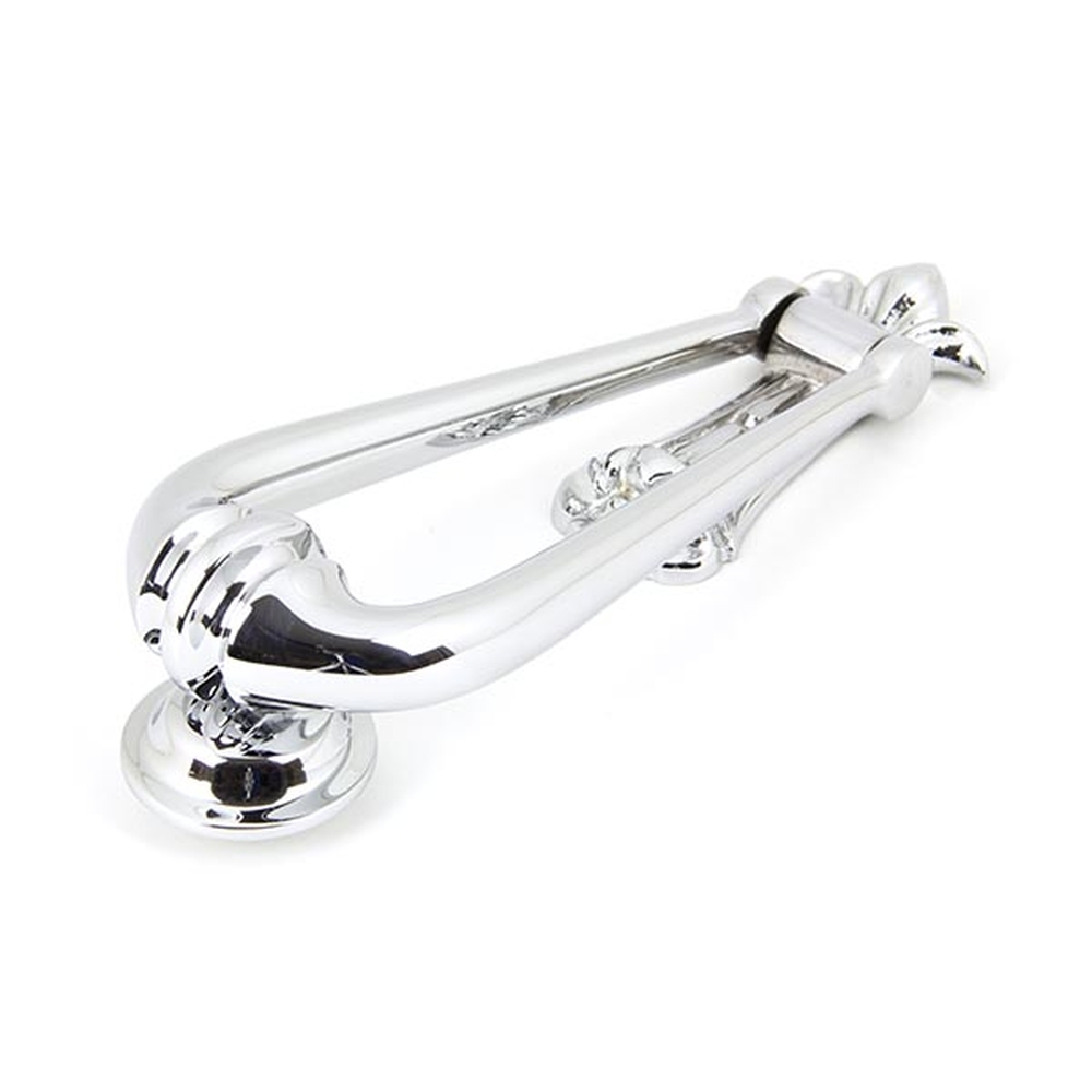 90018  63mm  Polished Chrome  From The Anvil Loop Door Knocker