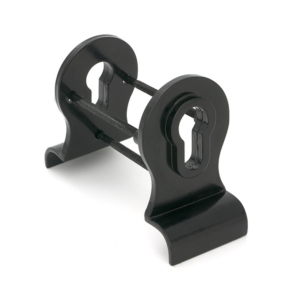 90039  90 x 50mm  Black  From The Anvil 50mm Euro Door Pull [Back To Back]