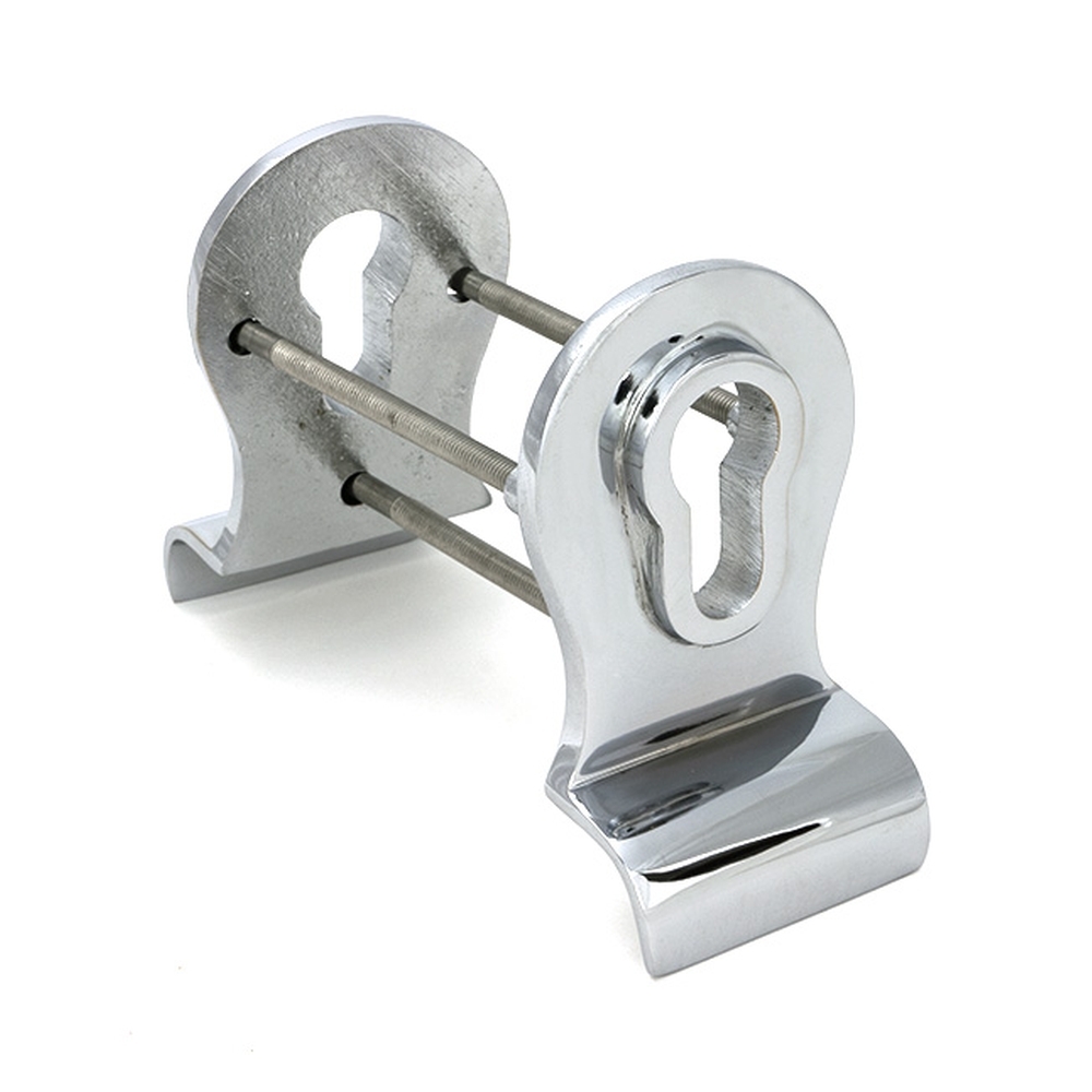 90066  90 x 50mm  Polished Chrome  From The Anvil 50mm Euro Door Pull [Back To Back]