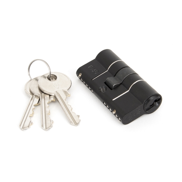 90237 • 30 x 30mm • Black • From The Anvil 6 Pin Euro Double Cylinder Keyed Alike