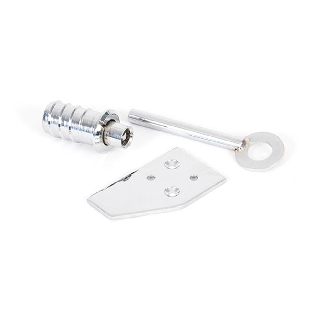 90272  28 x 16mm  Polished Chrome  From The Anvil Key-Flush Sash Stop