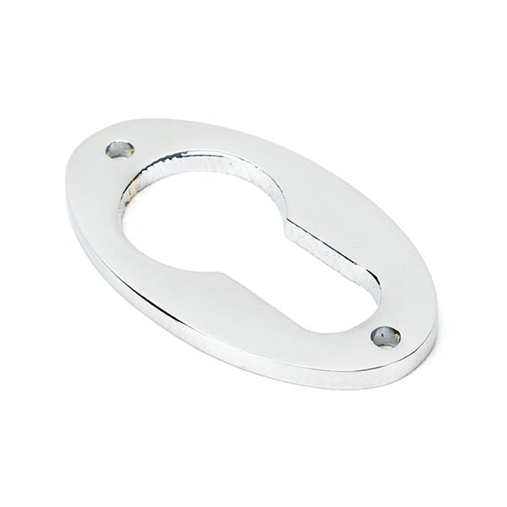 90279 • 51 x 31mm • Polished Chrome • From The Anvil Oval Euro Escutcheon