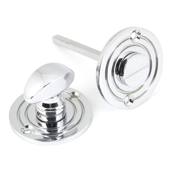 90284  50 x 3mm  Polished Chrome  From The Anvil Round Bathroom Thumbturn