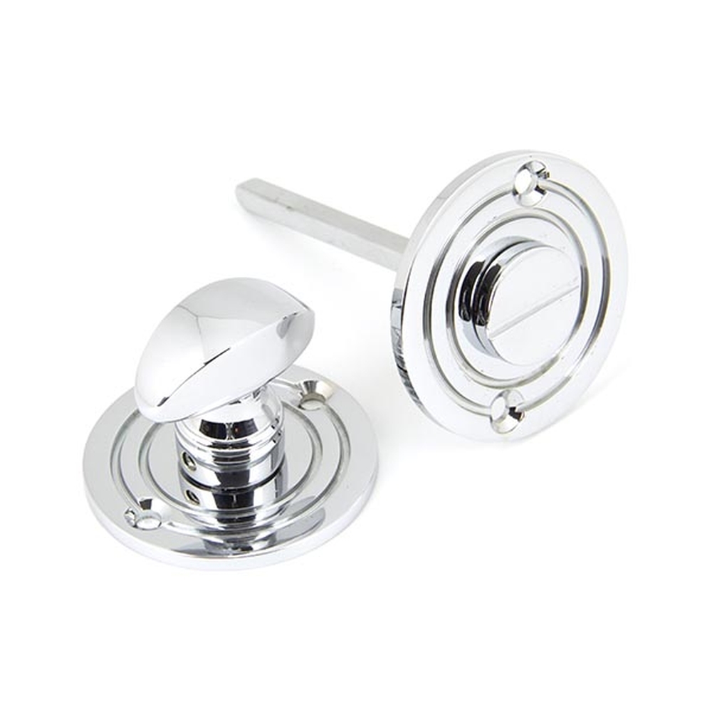 90284  50 x 3mm  Polished Chrome  From The Anvil Round Bathroom Thumbturn