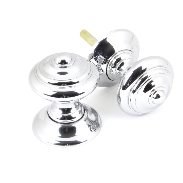 90296 • 56mm • Polished Chrome • From The Anvil Elmore Concealed Mortice Knob Set