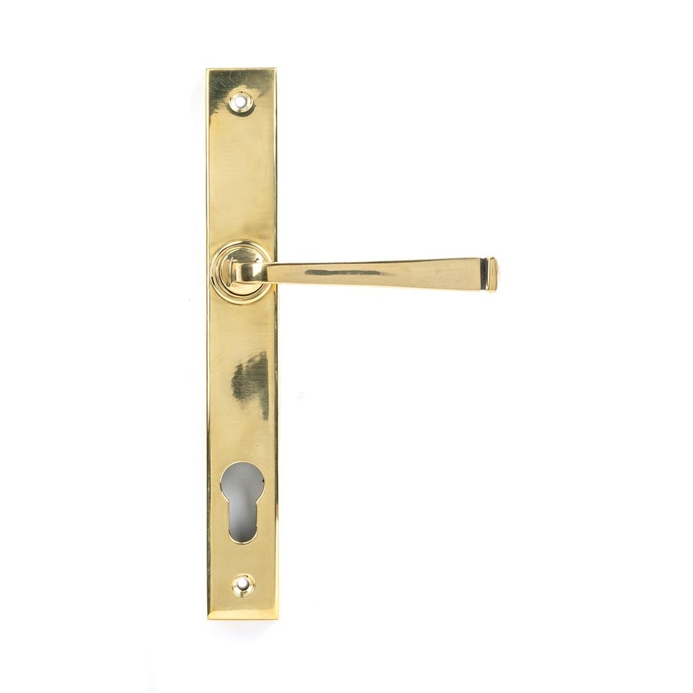 90354  242 x 32 x 13mm  Aged Brass  From The Anvil Avon Slimline Lever Espag. Lock Set