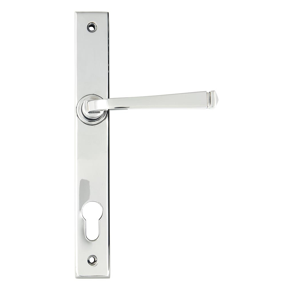 90355 • 242 x 32 x 13mm • Polished Chrome • From The Anvil Avon Slimline Lever Espag. Lock Set