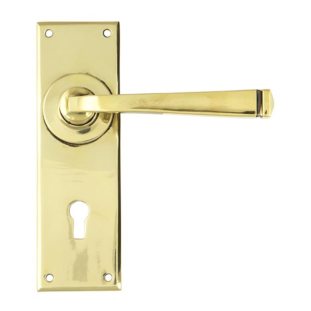 90358  152 x 48 x 5mm  Aged Brass  From The Anvil Avon Lever Lock Set