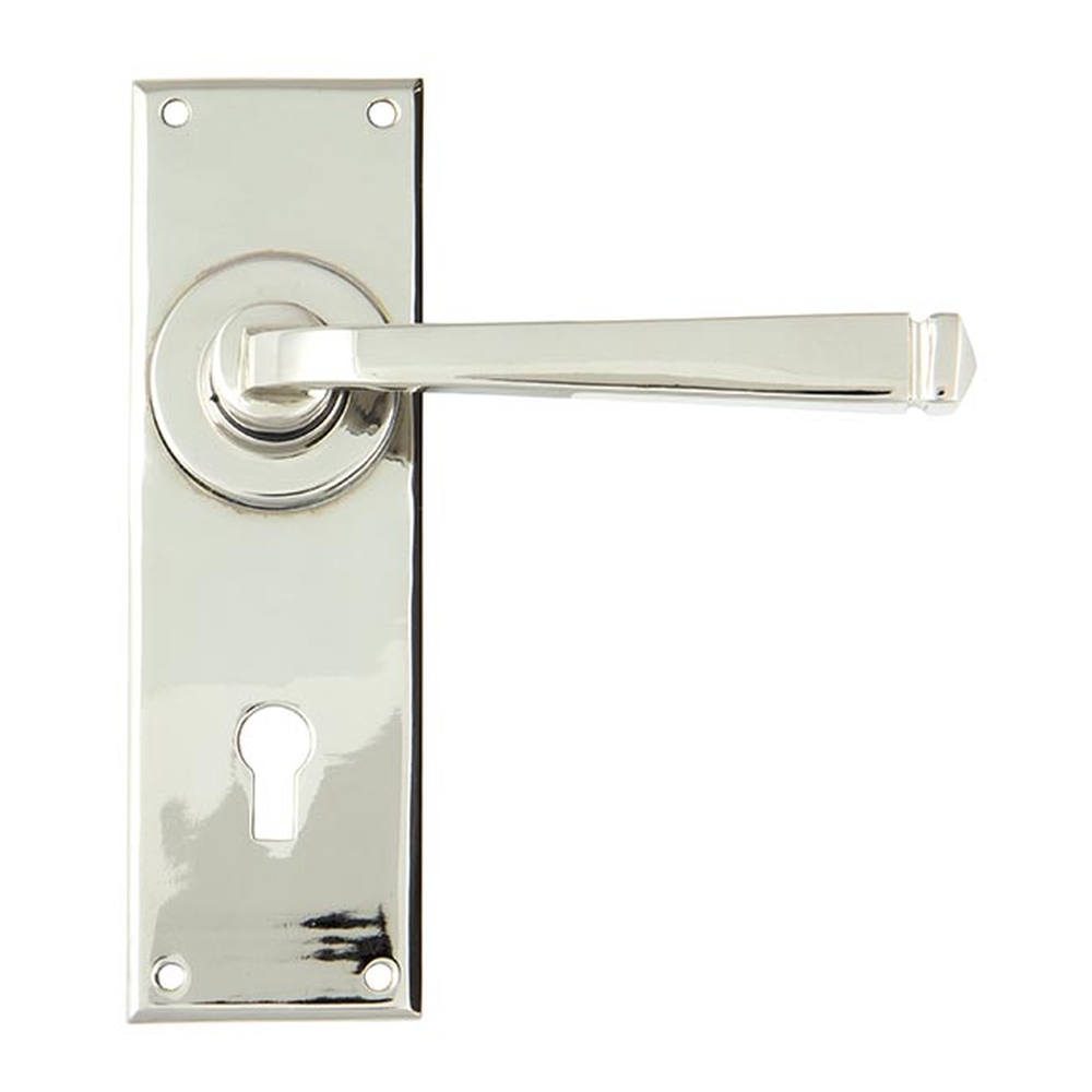 90360  152 x 48 x 5mm  Polished Nickel  From The Anvil Avon Lever Lock Set