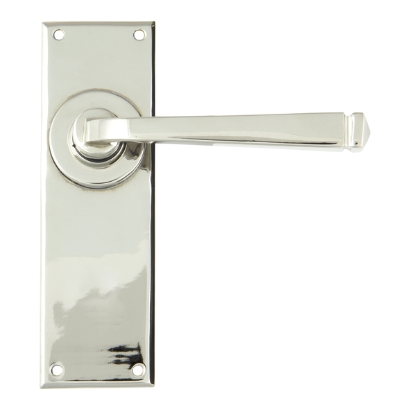 90364 • 152 x 48 x 5mm • Polished Nickel • From The Anvil Avon Lever Latch Set