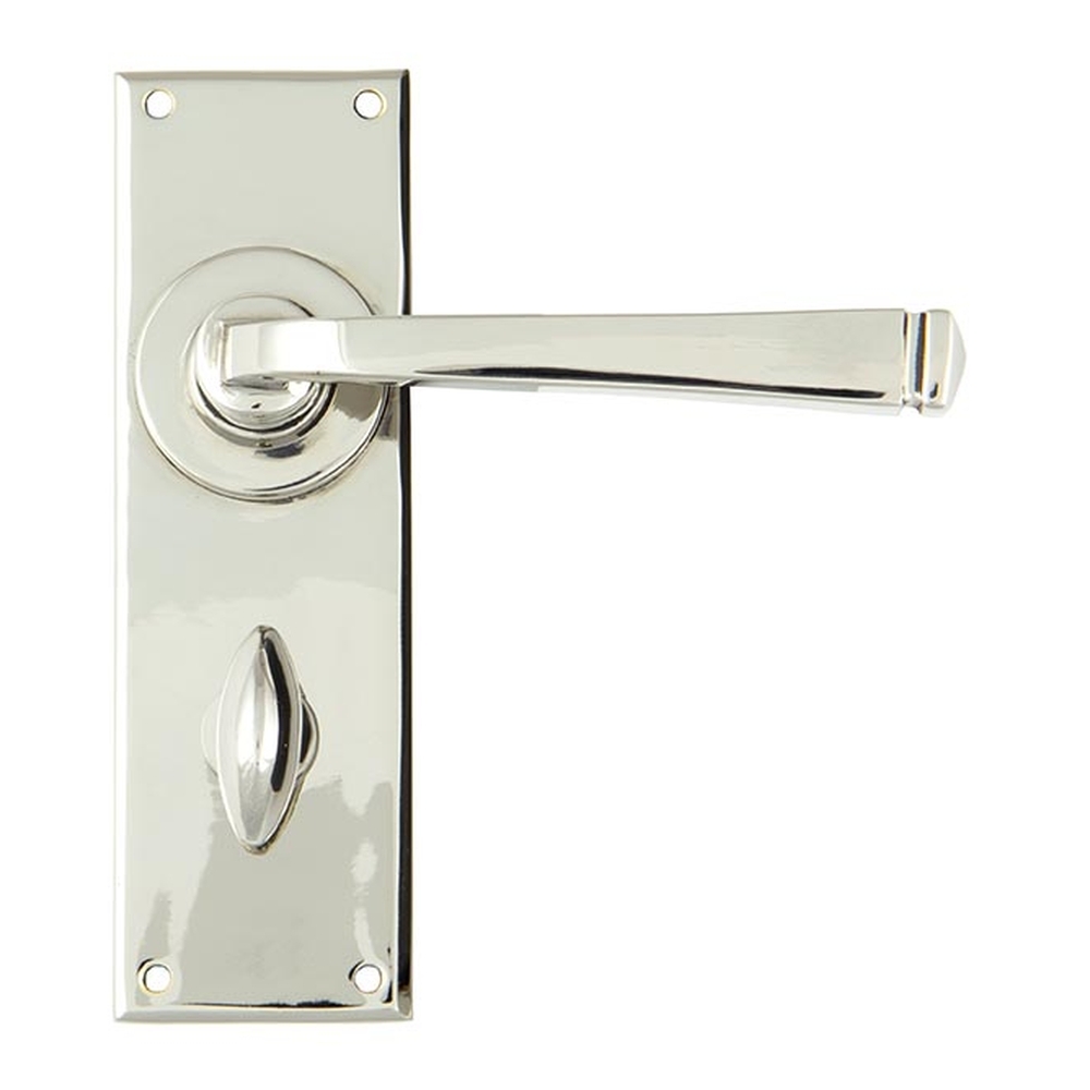 90368  152 x 48 x 5mm  Polished Nickel  From The Anvil Avon Lever Bathroom Set