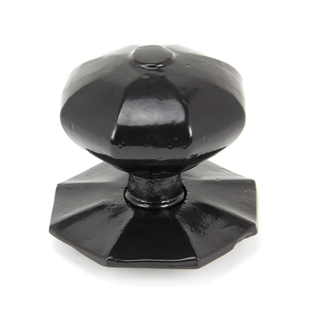 90382  82mm  Black  From The Anvil Octagonal Centre Door Knob - Internal