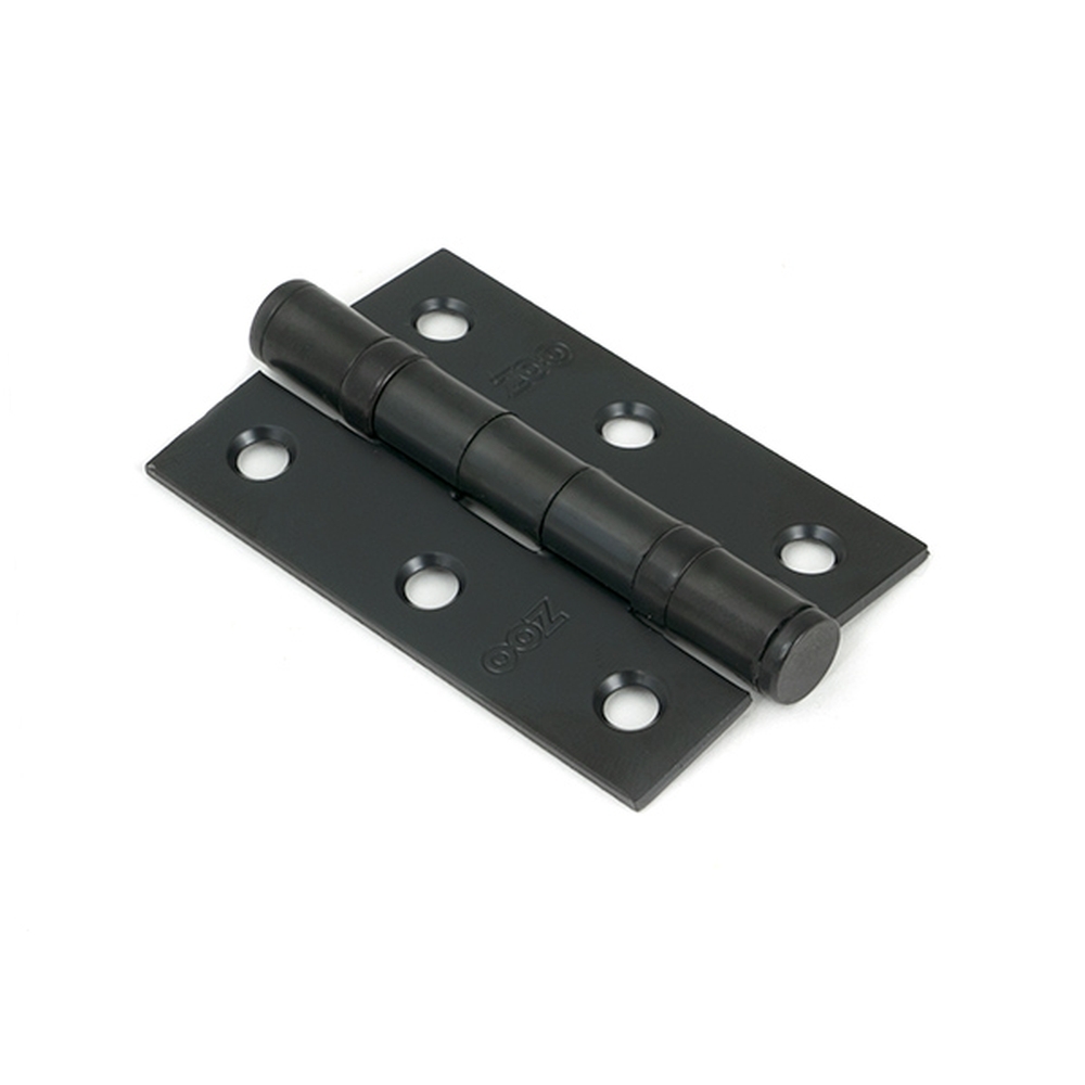 91041 • 76 x 50mm • Black • From The Anvil Ball Bearing Butt Hinge