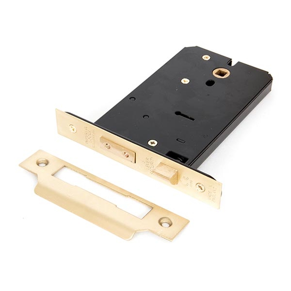 91073 • 152mm [127 x 57mm] • Polished Brass • From The Anvil Horizontal 5 Lever Sash Lock