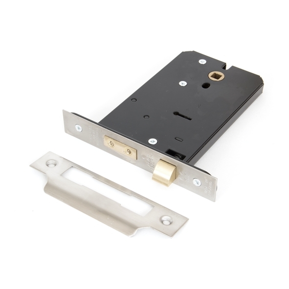 91074 • 152mm [127 x 57mm] • Satin Stainless • From The Anvil Horizontal 5 Lever Sash Lock