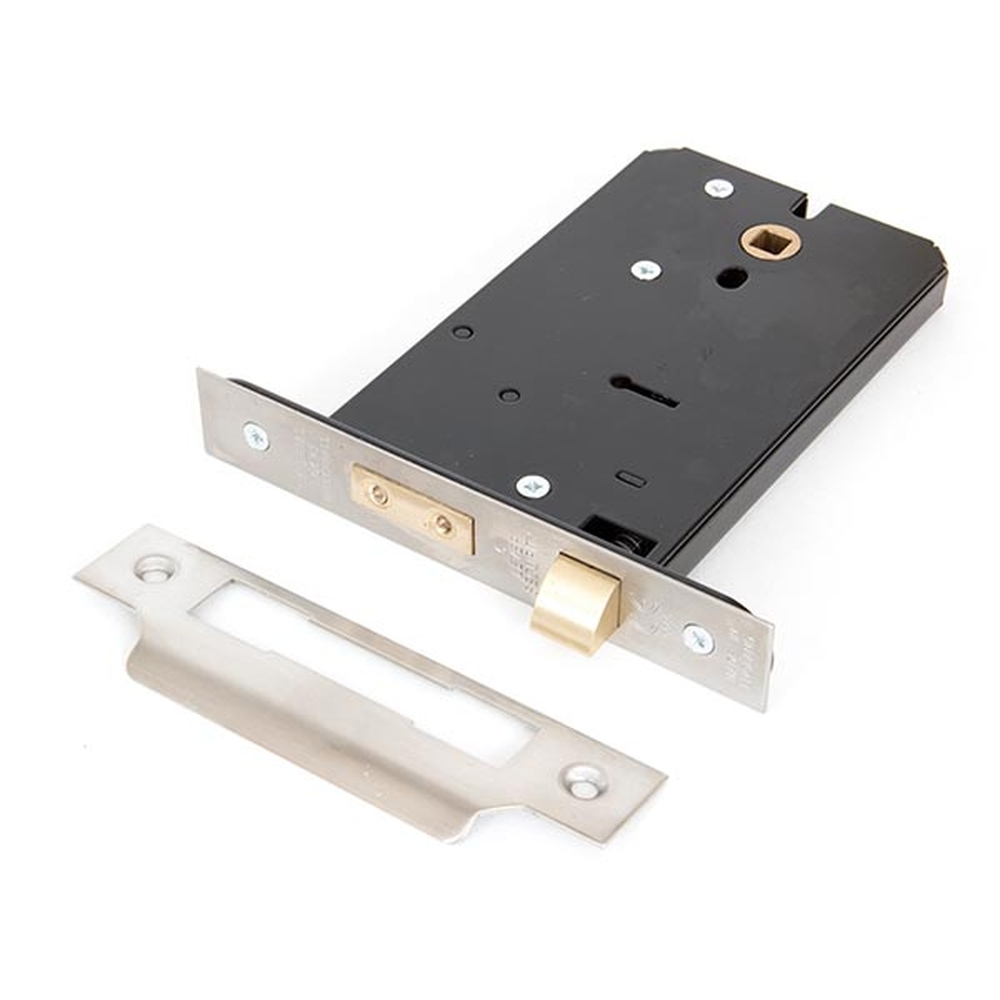 91074 • 152mm [127 x 57mm] • Satin Stainless • From The Anvil Horizontal 5 Lever Sash Lock