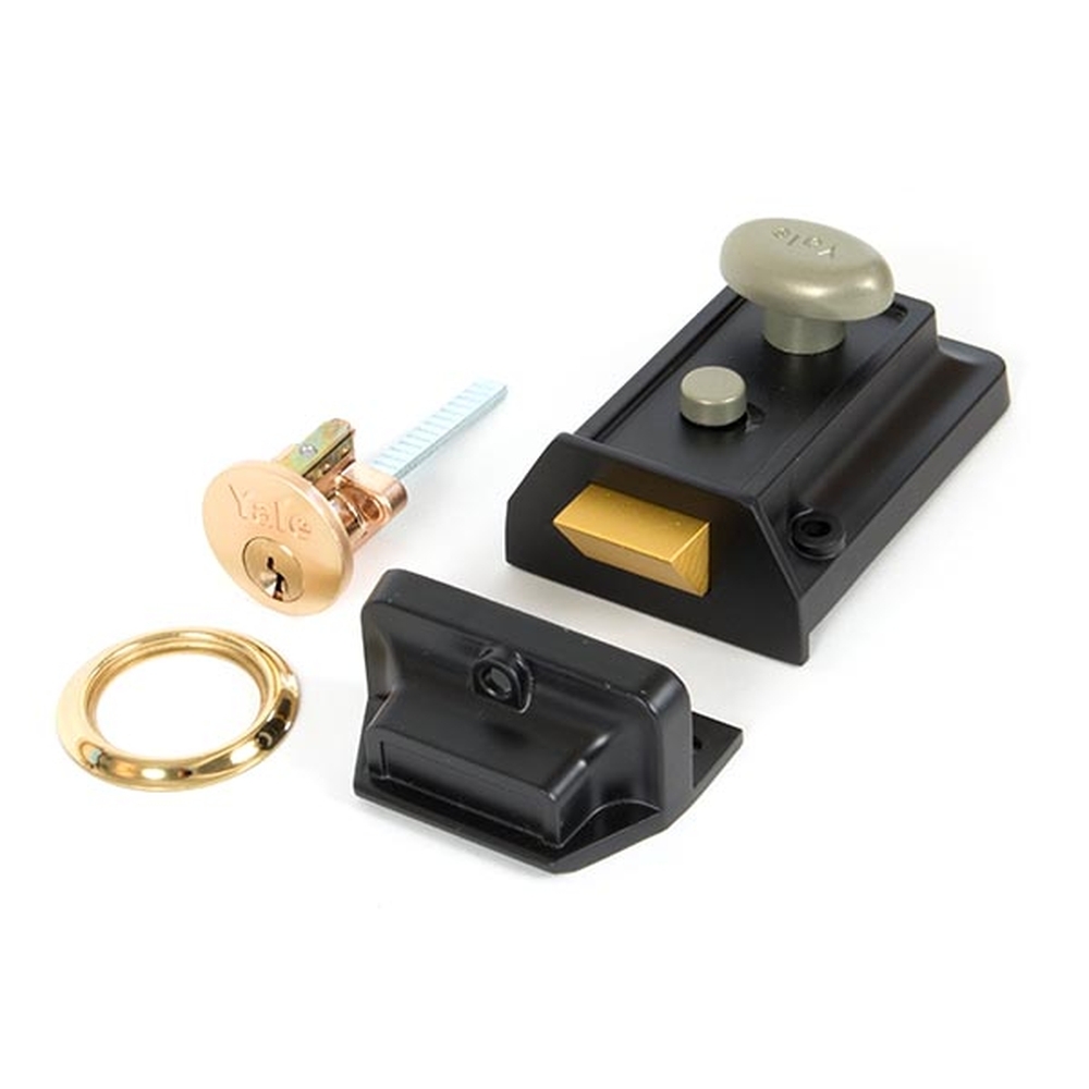 91093  90 x 64mm  Black  From The Anvil Traditional Case Night Latch