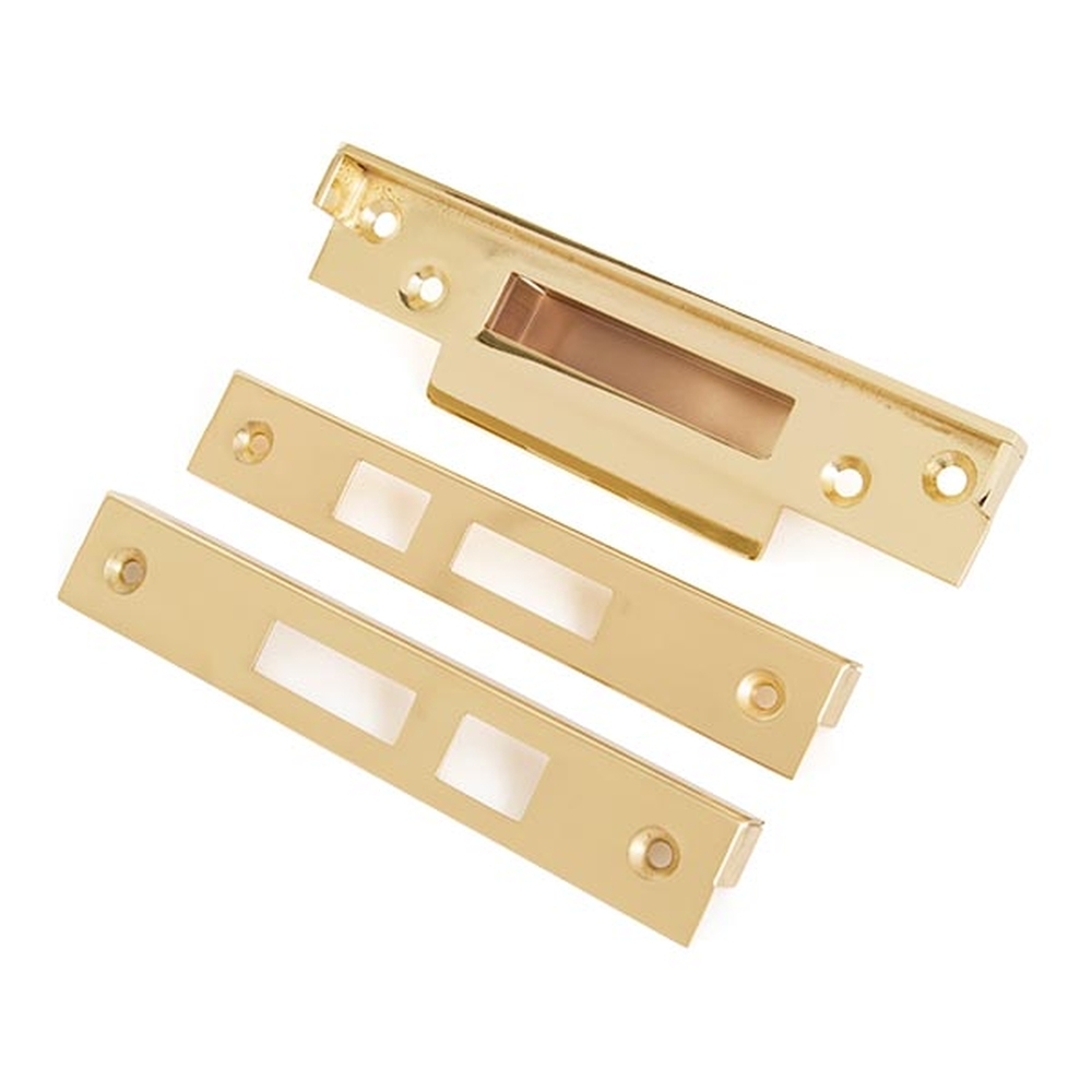 91122 • 13mm • Electro Brassed • From The Anvil Rebate Kit For Sash Lock