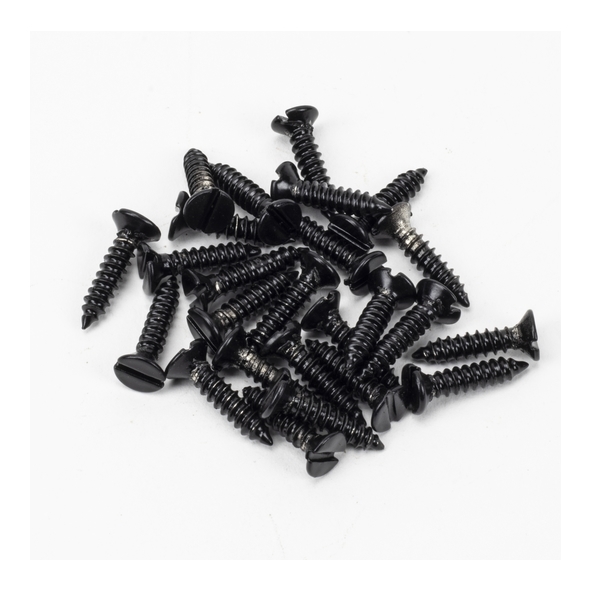91168  8x  Black  From The Anvil Countersunk Raised Head Screws