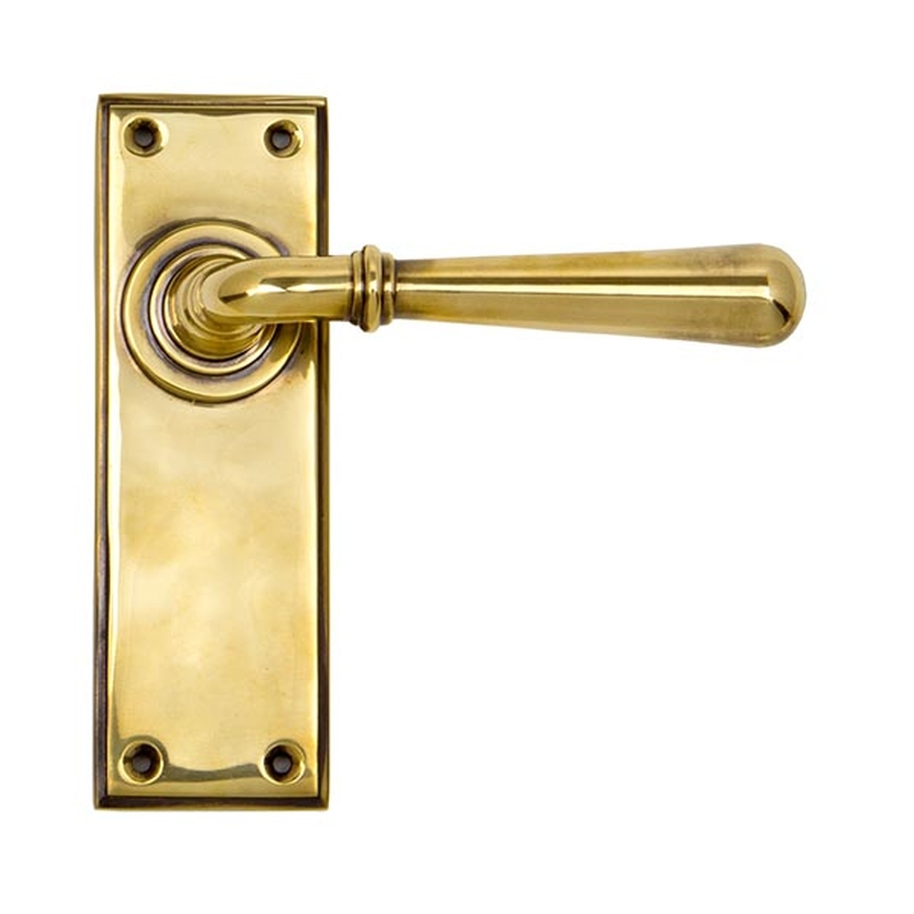 91415  152 x 50 x 8mm  Aged Brass  From The Anvil Newbury Lever Latch Set