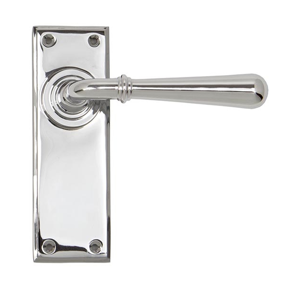 91422  152 x 50 x 8mm  Polished Chrome  From The Anvil Newbury Lever Latch Set