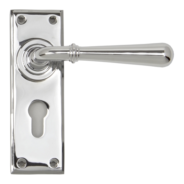 91424 • 152 x 50 x 8mm • Polished Chrome • From The Anvil Newbury Lever Euro Set