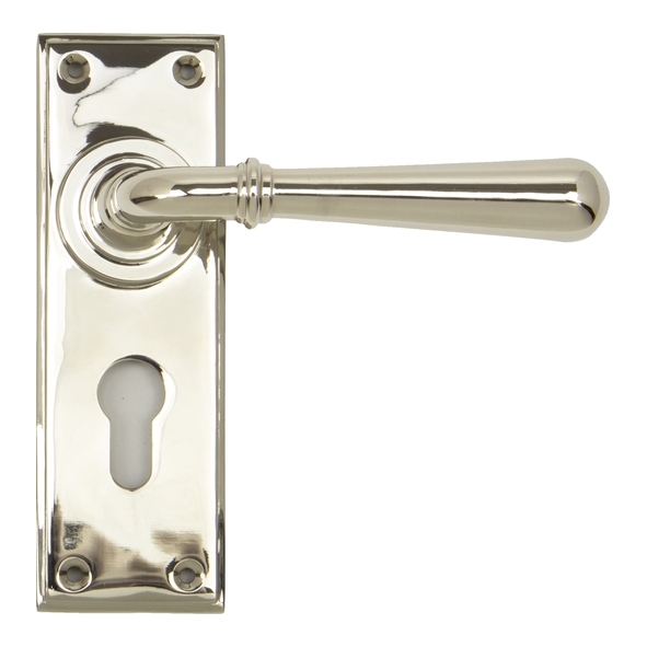 91431 • 152 x 50 x 8mm • Polished Nickel • From The Anvil Newbury Lever Euro Set
