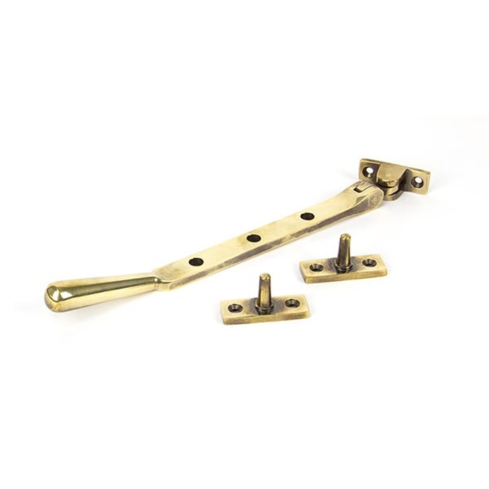 91445 • 249mm • Aged Brass • From The Anvil Newbury Casement Stay