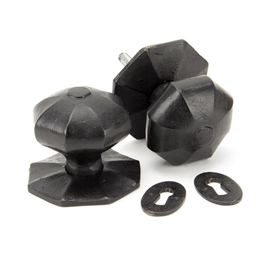 91499 • 72mm • External Beeswax • From The Anvil Large Octagonal Mortice / Rim Knob Set