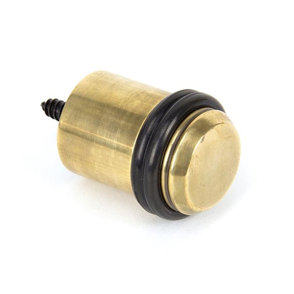 91514  42mm  Aged Brass  From The Anvil Floor Mounted Door Stop