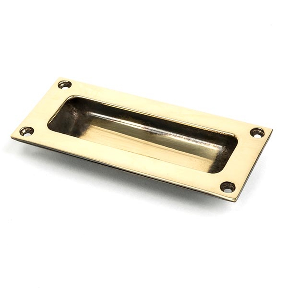 91518  102 x 45mm  Aged Brass  From The Anvil Flush Handle