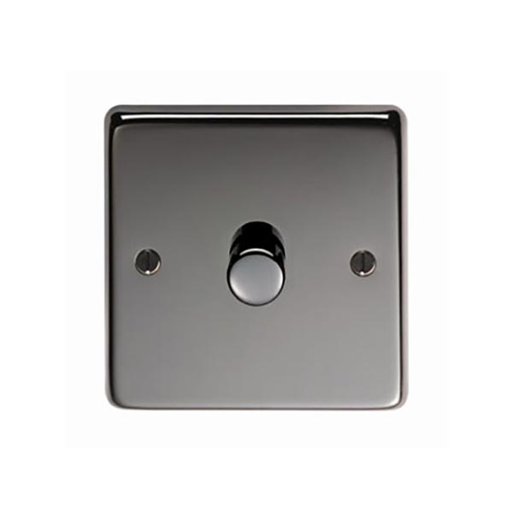 91796  86 x 86 x 7mm  Black Nickel  From The Anvil Single LED Dimmer Switch