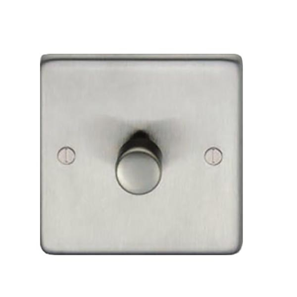 91797  86 x 86 x 7mm  Satin Stainless  From The Anvil Single LED Dimmer Switch