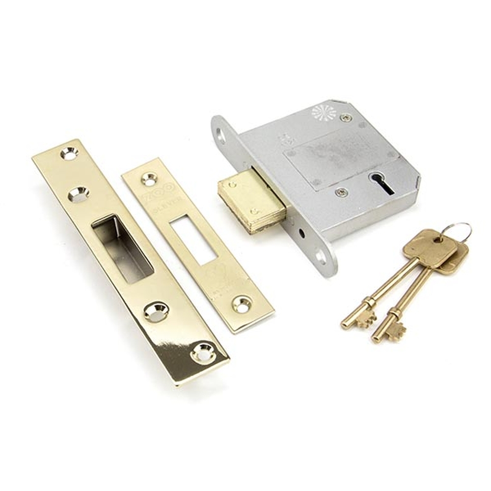 91832 • 76mm [56mm] • PVD Brass • From The Anvil 5 Lever BS Deadlock