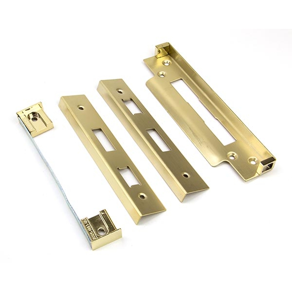 91841 • 13mm • PVD Brass • From The Anvil Euro Sash Lock Rebate Kit