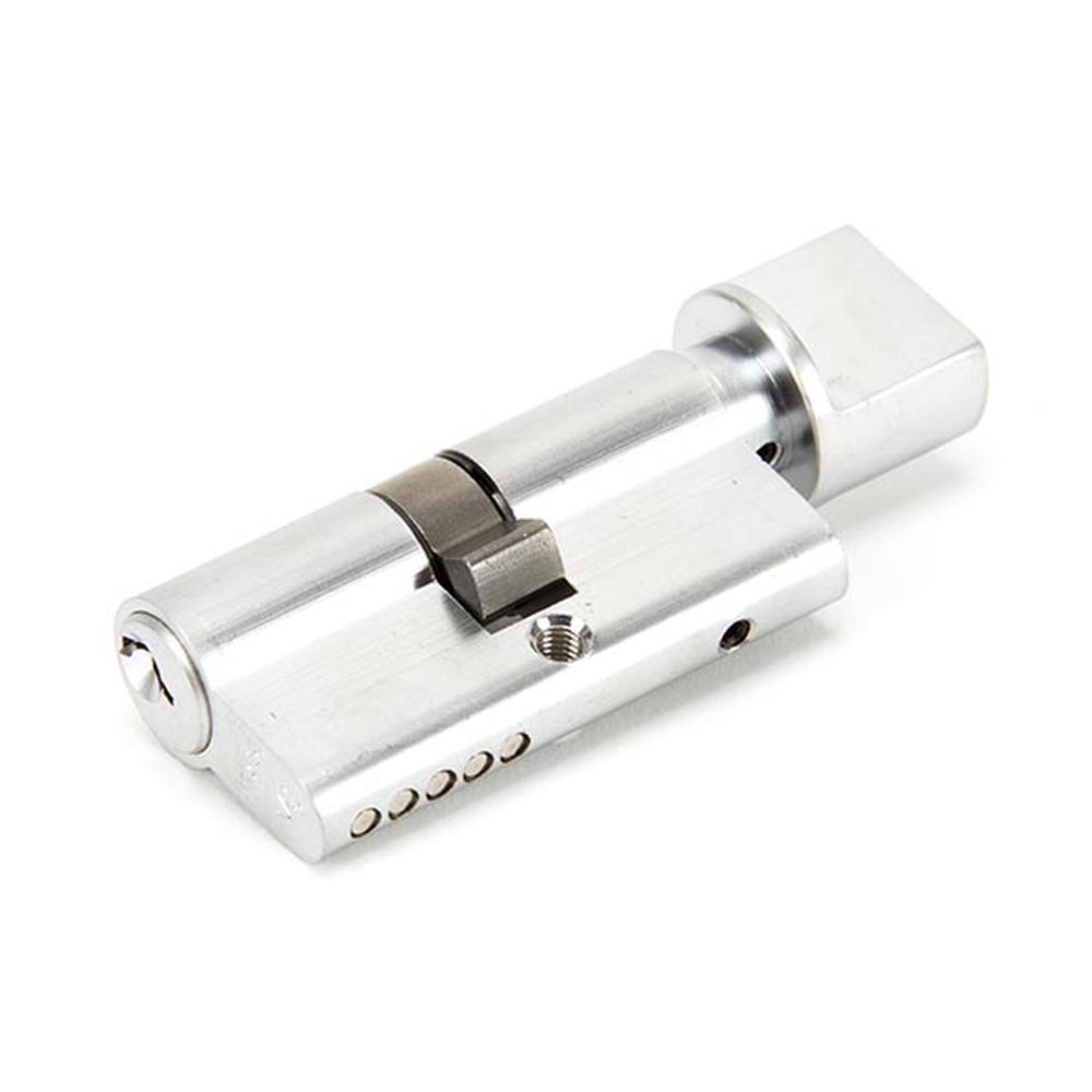 91866 • 30 x 30mm • Satin Chrome • From The Anvil Euro Cylinder & Thumbturn