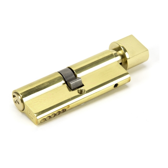 91871  40 x 40mm  Lacquered Brass  From The Anvil Euro Cylinder & Thumbturn