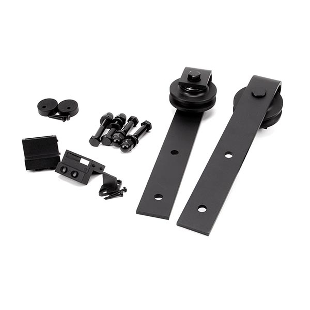 91907 • Black • From The Anvil Single Door Hanging Set For Rustic Side Mounted Sliding Door Kit