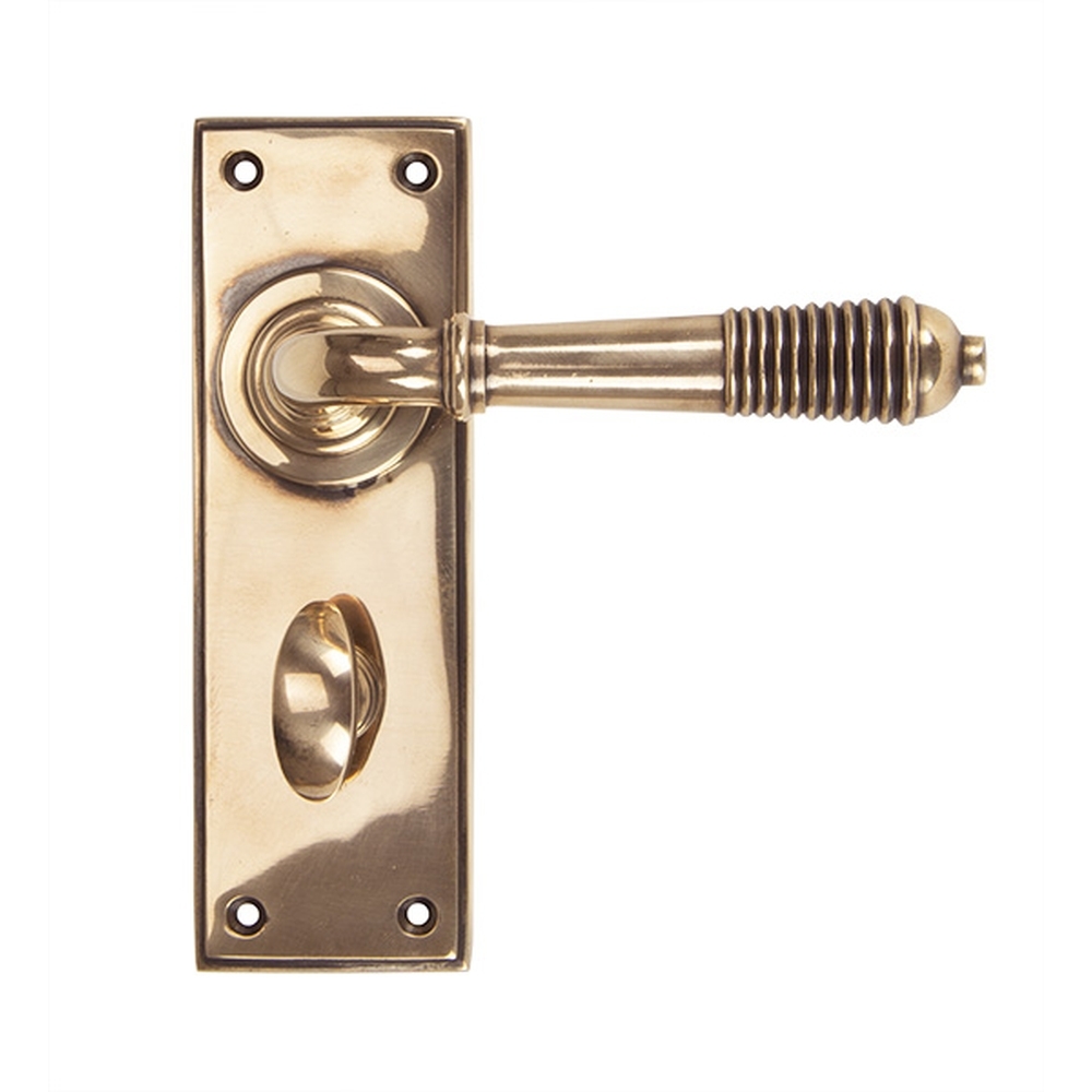 91915  152 x 50 x 8mm  Polished Bronze  From The Anvil Reeded Lever Bathroom Set