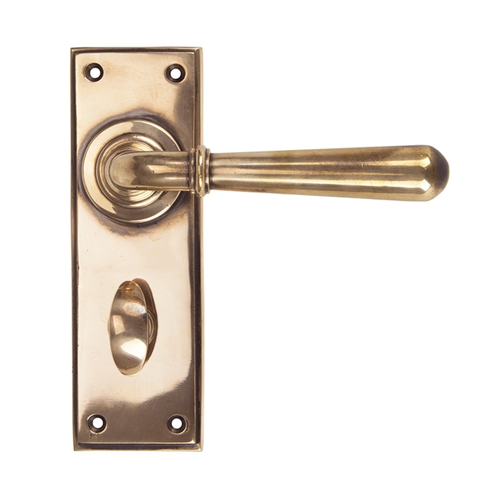 91921  152 x 50 x 8mm  Polished Bronze  From The Anvil Newbury Lever Bathroom Set