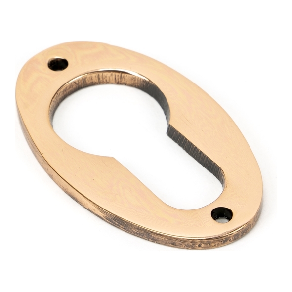 91928  51 x 31mm  Polished Bronze  From The Anvil Oval Euro Escutcheon