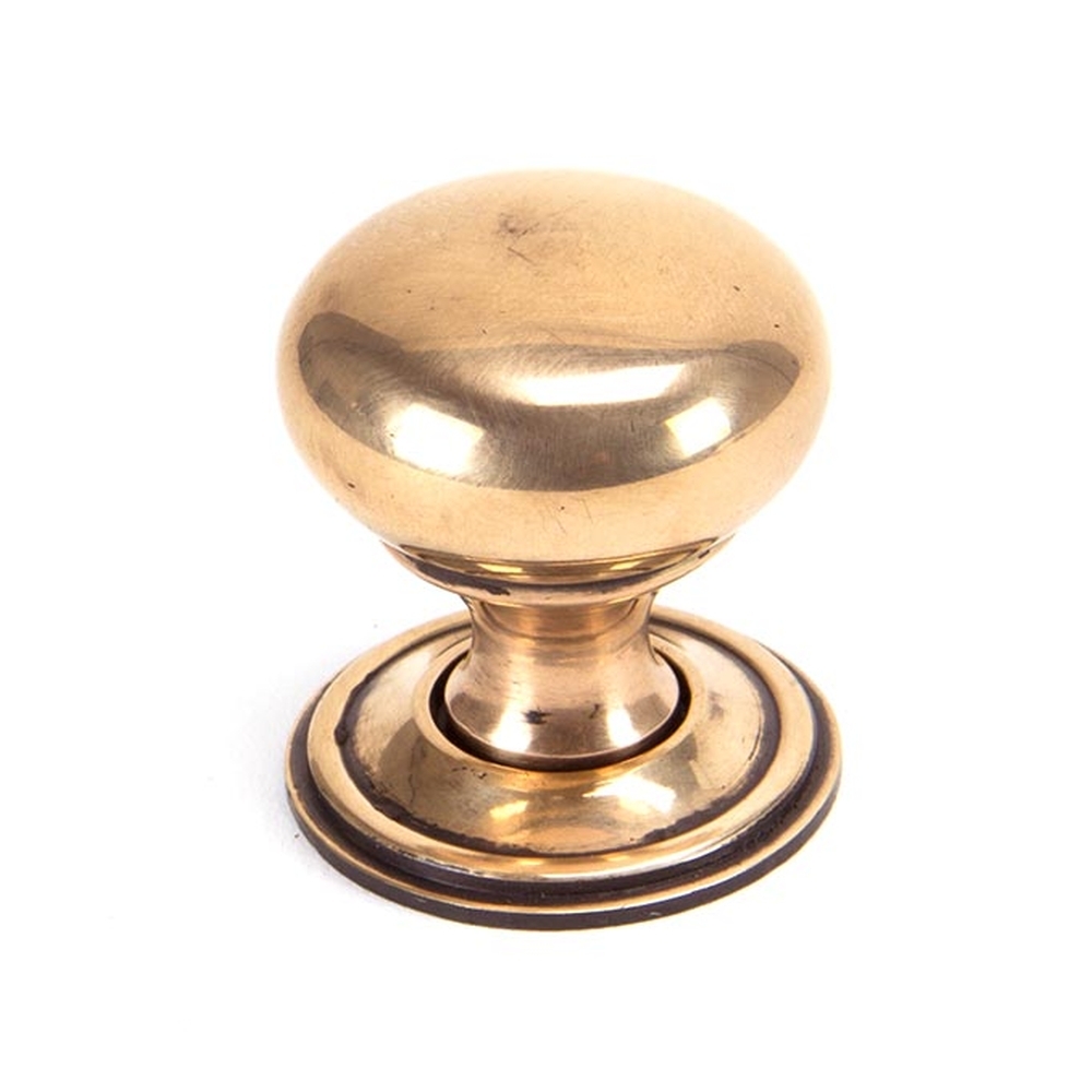 91950  32mm  Polished Bronze  From The Anvil Mushroom Cabinet Knob