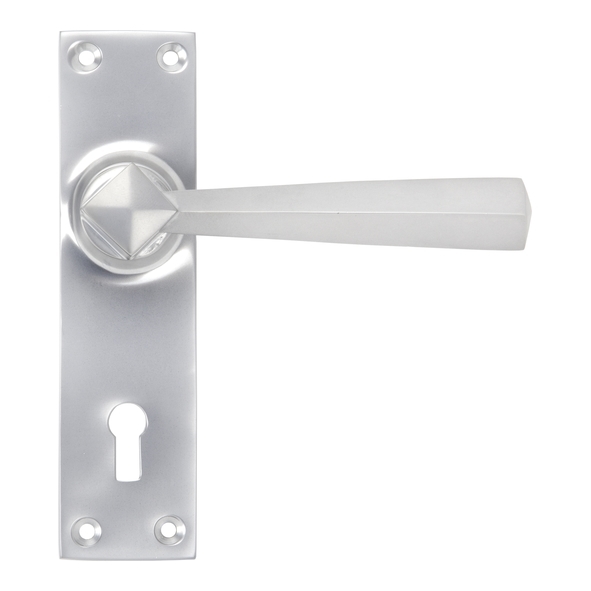 91967 • 148 x 39 x 8mm • Satin Chrome • From The Anvil Straight Lever Lock Set