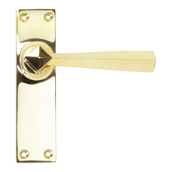 91968 • 148 x 39 x 8mm • Polished Brass • From The Anvil Straight Lever Latch Set